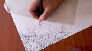 Sketching GANESHA || Big Artwork || Artistic AB