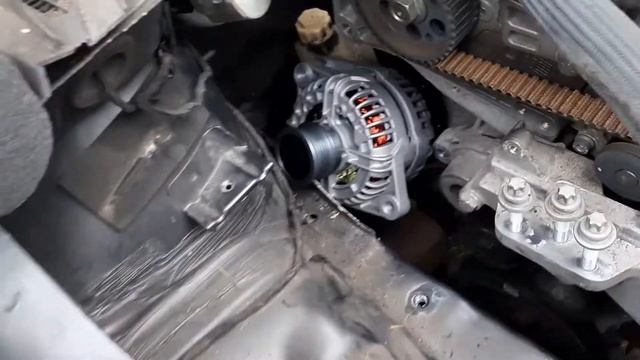 Снятие генератора, Опель Зафира В смотреть онлайн