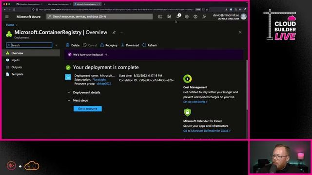 Cloud Builder Live - Deploy a Web App to Azure Kubernetes Service смотреть онлайн