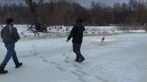Испитание самолета с двигателем от бензопилы.