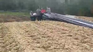 Черно-белая пленка широкая для укрытия силосных и сенажных ям, про-ва ООО "Новая упаковка" г Могиле