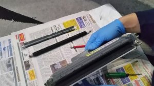 Разбор и заправка картриджа на принтере HL-2132R