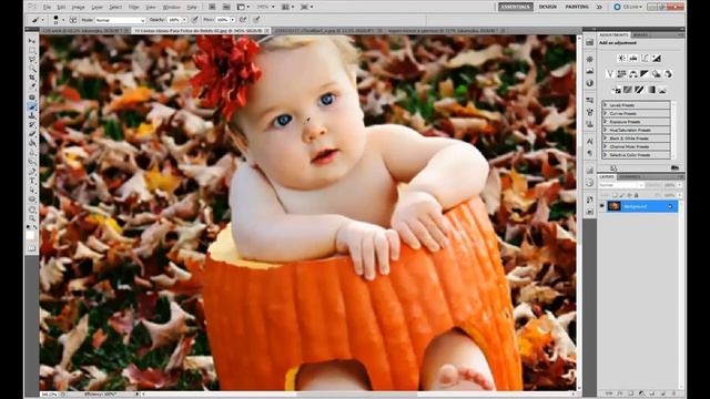 Раскрашиваем черно-белую фотографию. Часть 1. Видеоуроки Фотошопа. смотреть онлайн