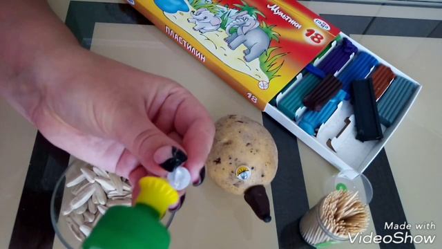 Ёжик БЛОНДИН / ежик из картошки и семечек / поделка из картошки / Веселенький ёжик смотреть онлайн