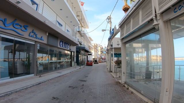 Hersonissos Crete Greece, walking tour смотреть онлайн