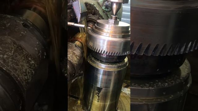 Зубофрезерный станок 5К32 косозубая шестерня⚙️