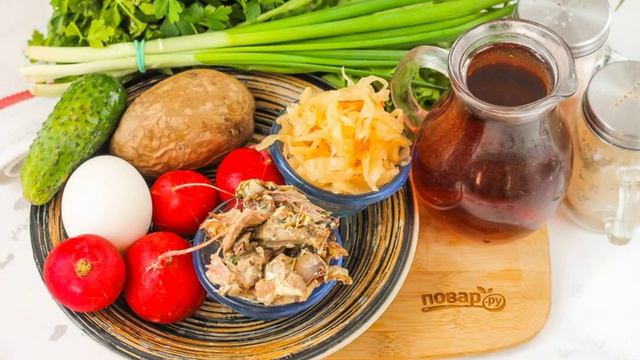 Окрошка с квашеной капустой. Рецепты