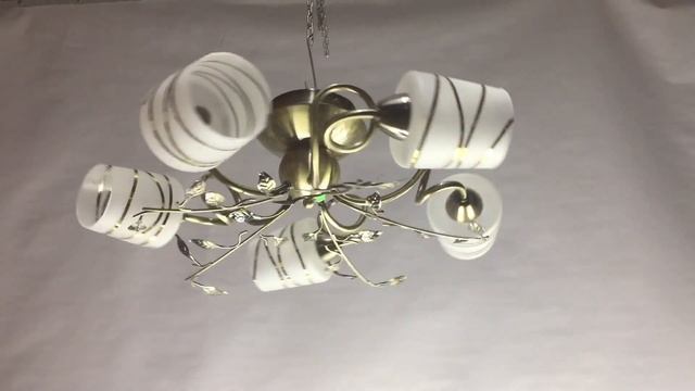 Люстра (светильник потолочный)11965A/5AB E27 (арт ЭС00071)! смотреть онлайн