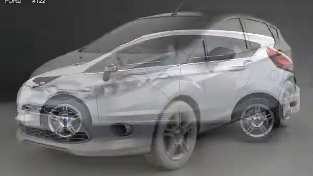 3D Model Ford Fiesta Zetec 5door hatchback 2012 at 3DExport.com смотреть онлайн