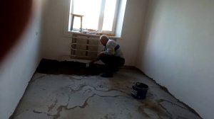 Шпаклёвка наливного пола.