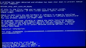 Цикл "Сделай сам": BSOD 0x000000d1 или driver irql not less or equal