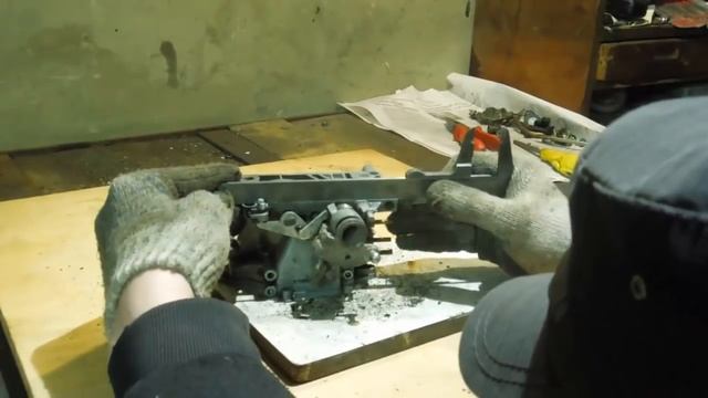 Евгений Быковский, выравнивание фланца карбюратора!