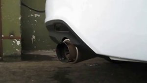 Звук прямоточного глушителя с открытой флейтой (Киа Рио III),банка проспорт