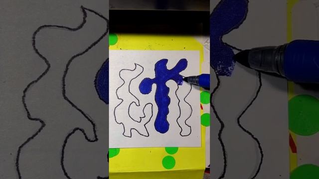 Dibujando pequeñas figuras de colores azules y rojas 34 #drawing #dibujo #绘画 смотреть онлайн