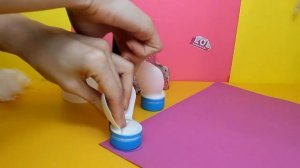 МЕБЕЛЬ для КУКОЛ LOL SURPRISE своими руками. Диван, стол и стулья для кукол ЛОЛ.