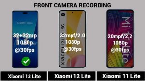 Xiaomi 13 Lite Vs Xiaomi 12 Lite Vs Xiaomi 11 Lite @theprtech