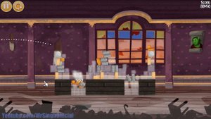 Angry Birds Seasons Haunted Hogs 2-14 Walkthrough 3-Star Highscore Haunted Hogs 2-14