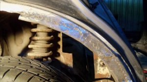 Ремонт заднего правого крыла HONDA. Часть 2. Repair rear right wing HONDA.