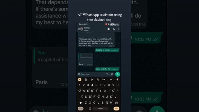 AI WhatsApp Chatbot Using OpenAi | Nodejs