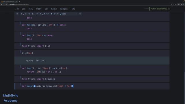 Python Type Hinting