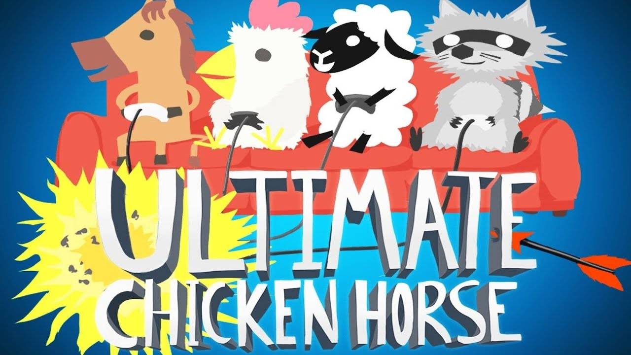 Ultimate Chicken Horse _ Играем без мата 1 _ Белка, Monster, Перчик и Катя