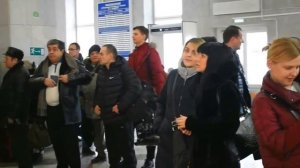Флешмоб на владимирском вокзале
