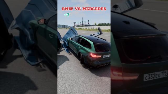 ?BMW VS MERCEDES?КТО ПЕРЕЛЕТИТ ТУАЛЕТ?? #beamng #beamngcrashes #beamngdrive