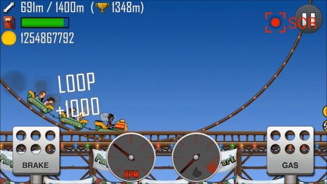 HILL CLIMB RACING - KIDDIE EXPRESS - ROLLER COASTER -  NEW LEVEL смотреть онлайн
