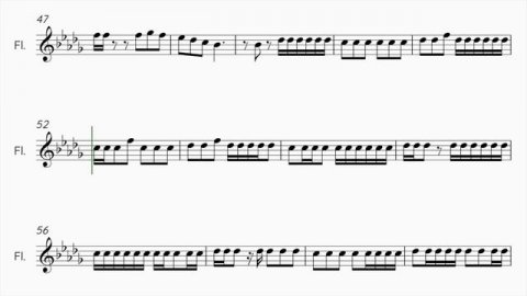 BLACKPINK - SHUT DOWN -Flute/ Violin Sheet Music