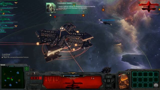 Battlefleet Gothic: Armada прохождение на русском Чернокаменная Крепость глава 04 обзор игры