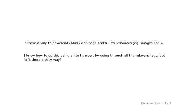 HTML : download a complete web page including resources (like images) in java смотреть онлайн