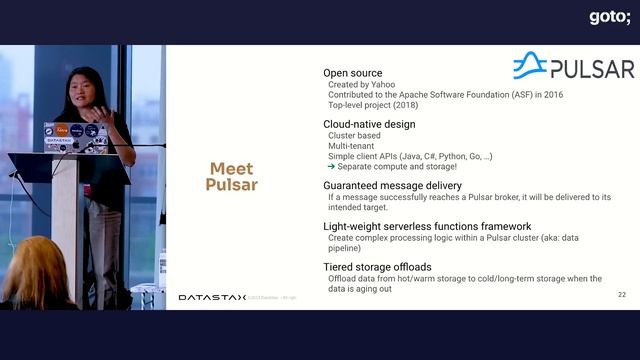 Apache Pulsar: Event Streaming in The Cloud Native World • Mary Grygleski • GOTO 2023