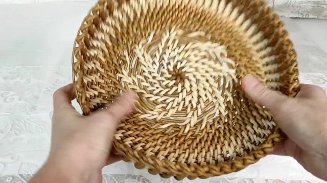 Тарелка плетёная из бумажных трубочек смотреть онлайн