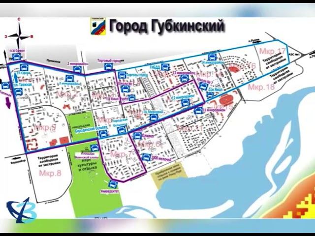 Схема движения городских автобусов в кольчугино