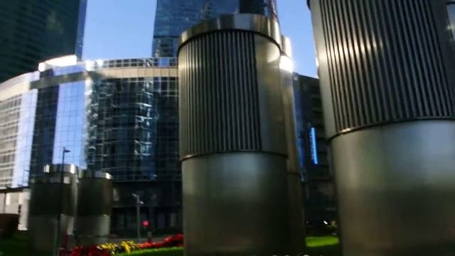 Небоскребы Москва-Сити - Вблизи-Город Столиц - панорама