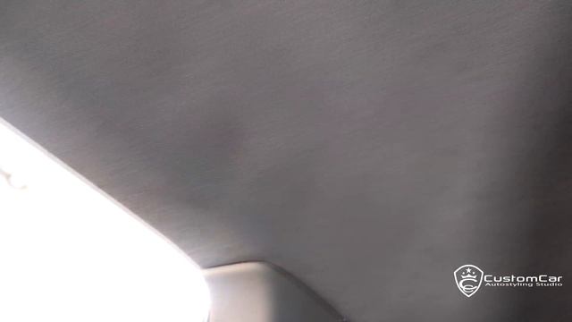 химчистка салона автомобиля своими руками, химчистка светлого потолка салона автомобиля