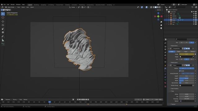 How to make organic abstract animation in Blender №2