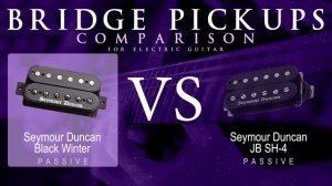 Seymour Duncan BLACK WINTER vs JB SH-4 - Passive Bridge Pickup Guitar Tone Comparison Demo