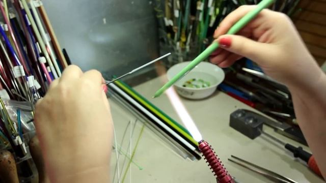 Лэмпворк (Lampworking) Видео Мастер-Класс - Cоздание стеклянной бусины