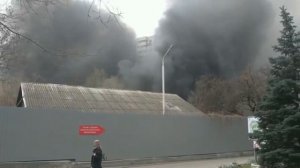Мощный пожар! В Ростове-На-Дону горит здание Пограничной службы ФСБ.