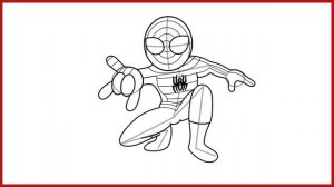 Как нарисовать Спайдермена. Spiderman Tutorial. Рисунок Человек Паук. Марвел. Marvel..