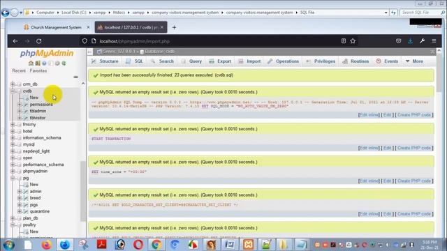 Company Visitors Management System Project in PHP смотреть онлайн
