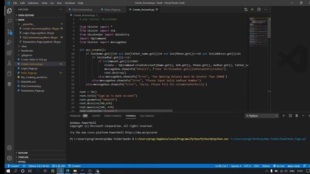 Explanation Video | Banking System | Version 1.1 | @my_codeing_world