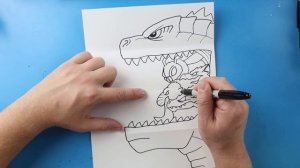 How to Draw a Godzilla Surprise Fold