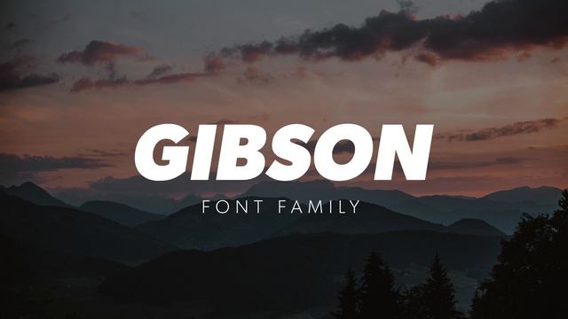 Gibson | Fuente | Font Family | Diseño Gráfico | Graphic Design смотреть онлайн