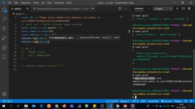 Split() method in javascript - string.split() смотреть онлайн