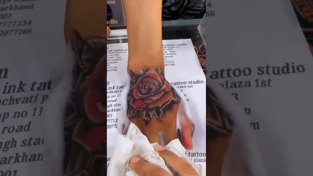 flower tattoo #shorts #youtubeshorts #viral #shortfeed #tranding #popular