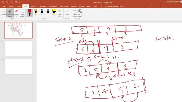 Insertion Sort Code || Python || Part-II || Hindi || Lecture-09 || ADA || Rajnish Chaurasia