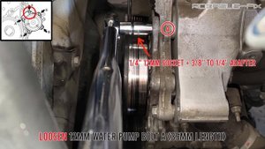 TOYOTA COROLLA / MATRIX 2ZR-FE 1.8L ENGINE ALTERNATOR, WATER PUMP, Serpentine Belt REPLACEMENT GUID