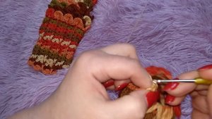 чешуйка дракон Как вязать митенки МК1 / #CROCHET Dragon mittens DIY